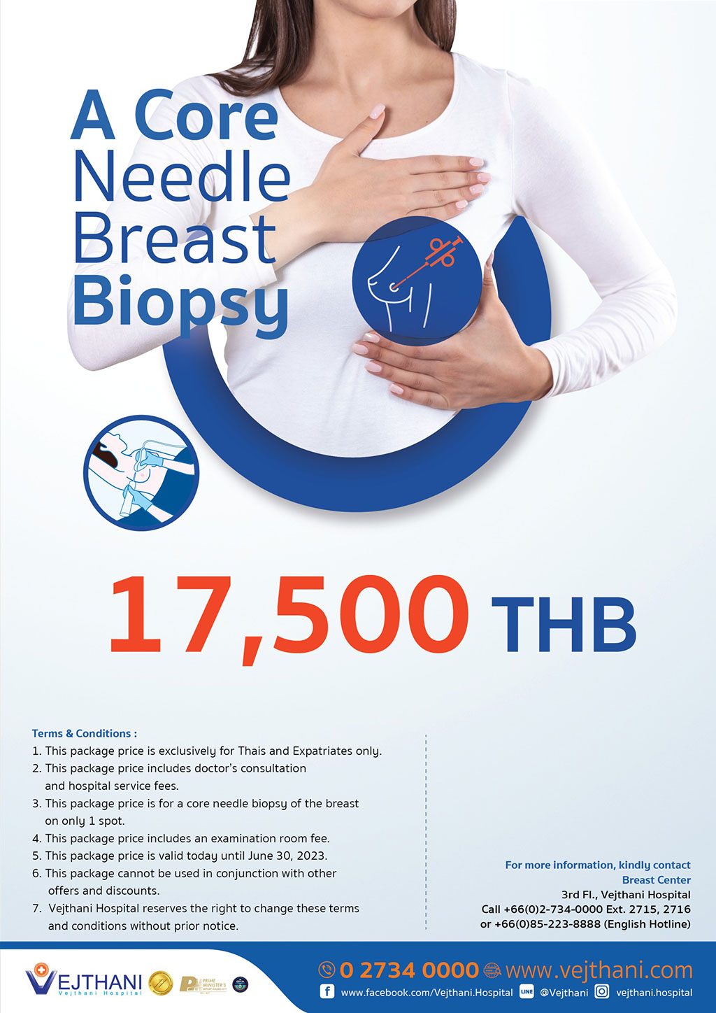 A Core Needle Breast Biopsy | 17,500 THB